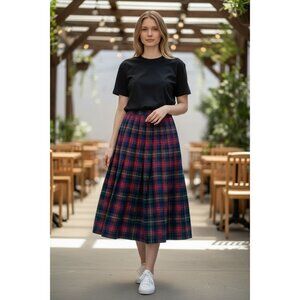 Vintage Pendleton AUTHENTIC Mac Lennan Tartan 100% Wool Plaid A-Line Skirt M